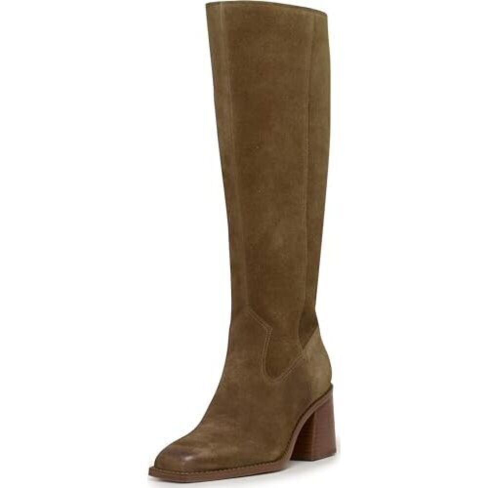 Vince Camuto Sangeti Narrow Calf Stacked Heel Knee High Boot, Reishi, 6.5 - Picture 1 of 1